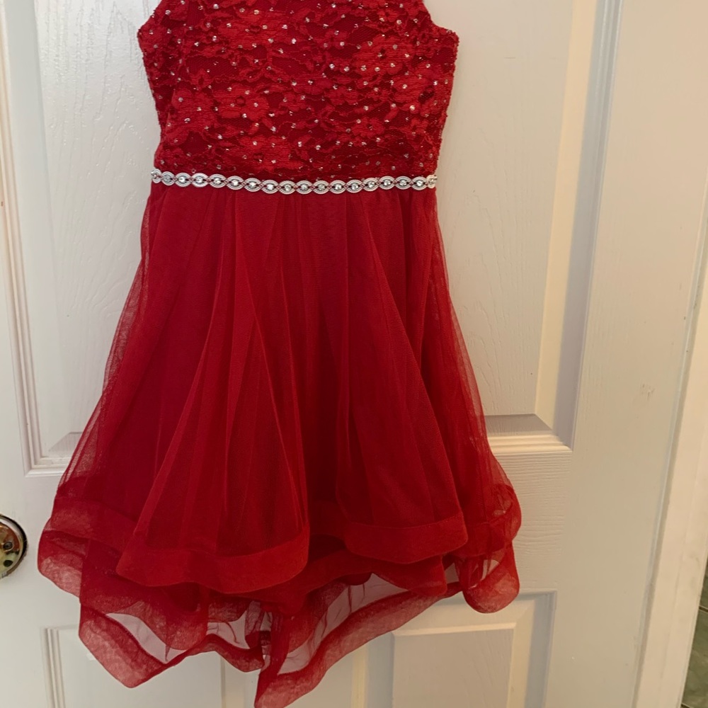 Red Girls party dress
